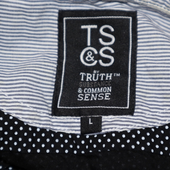 Truth Substance and Common Sense black polka-dot shirt - Picture 8 of 8